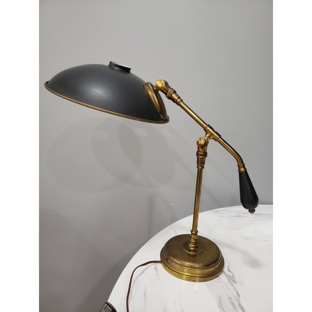 Gerald Thurston Lightolier Mid Century Modern Atomic Saucer Lamp Articulated MCM